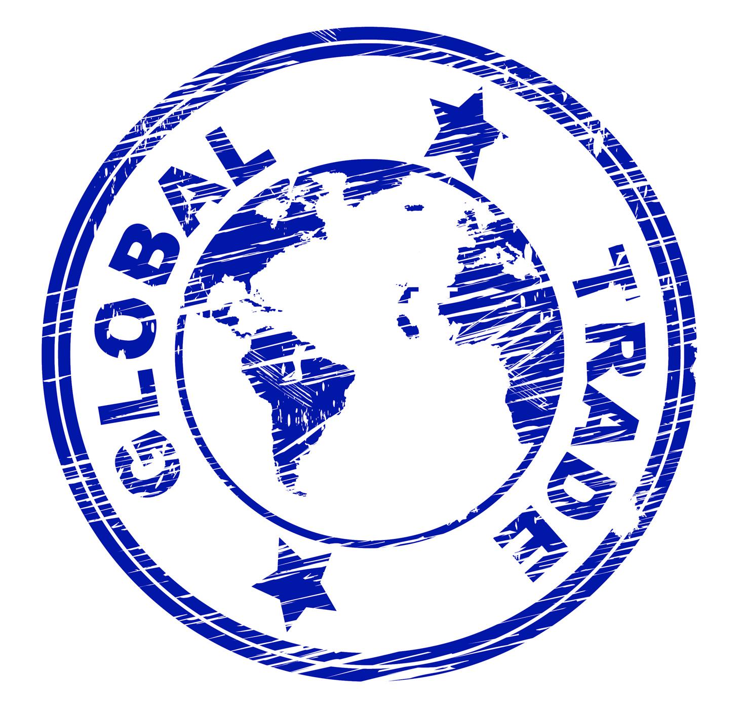 Global Trade Shows Corporation Commerce And Ecommerce Global Trade Indicating Globalize Purchase And Corporation